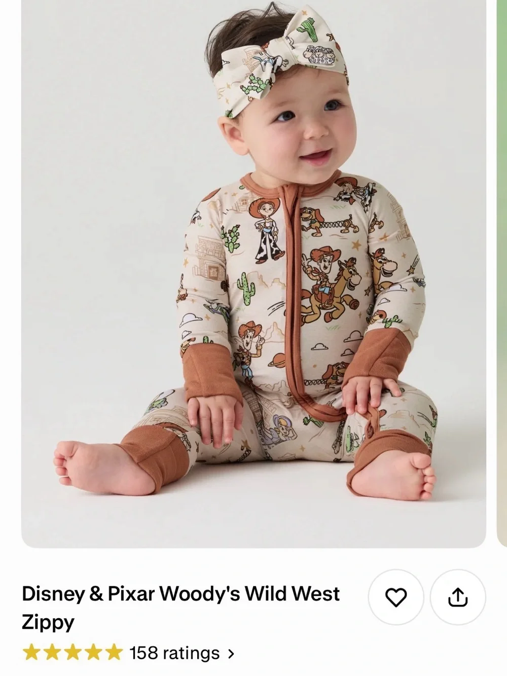 Little sleepies Toy Story Baby zippy 6-12 months